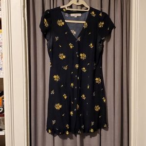 Button up LOFT dress with pockets
